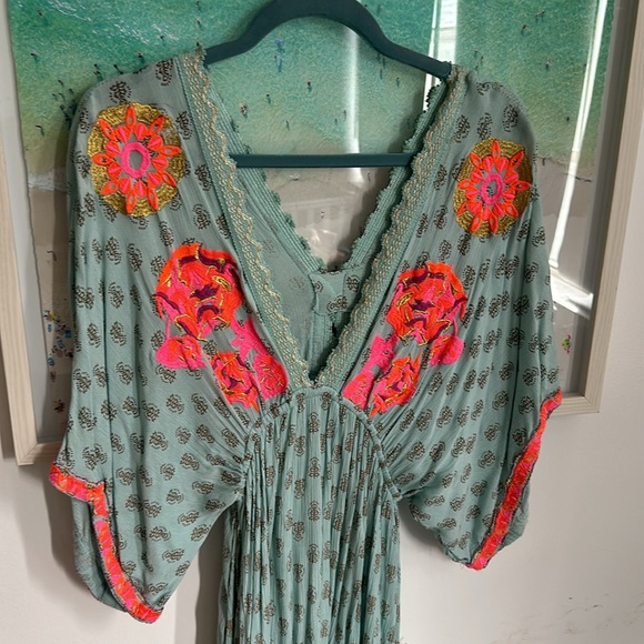 Maxi dress made in India one size - Picture 3 of 3